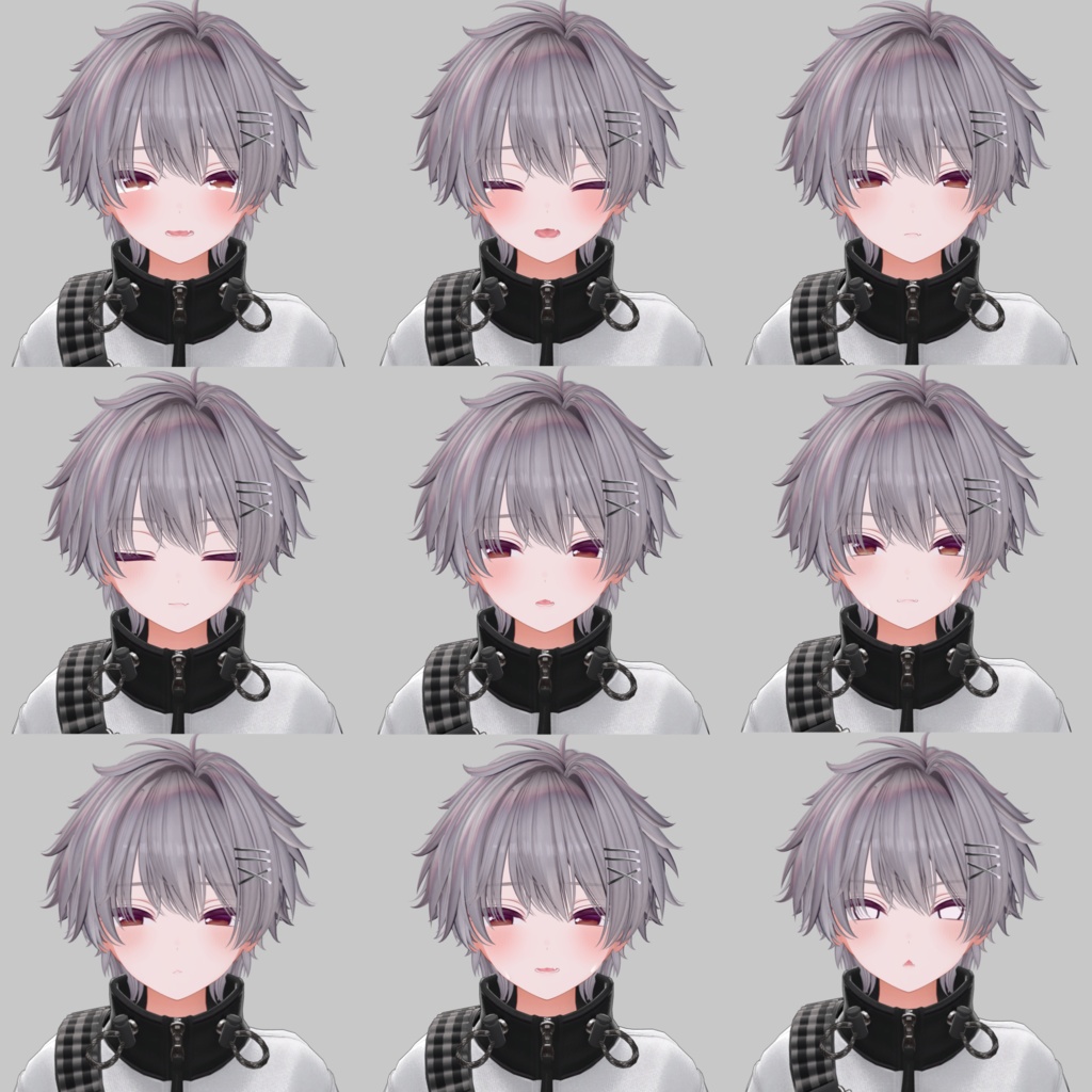 【男の子化】ミルティナ/Milltina Face Animation Pack/60 Expressions