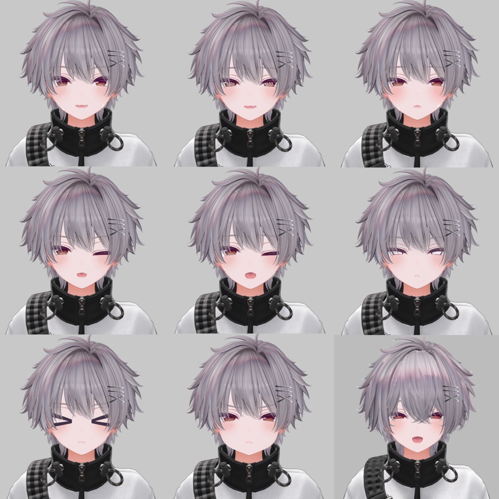【男の子化】ミルティナ/Milltina Face Animation Pack/60 Expressions