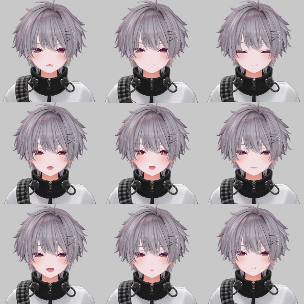 【男の子化】ミルティナ/Milltina Face Animation Pack/60 Expressions