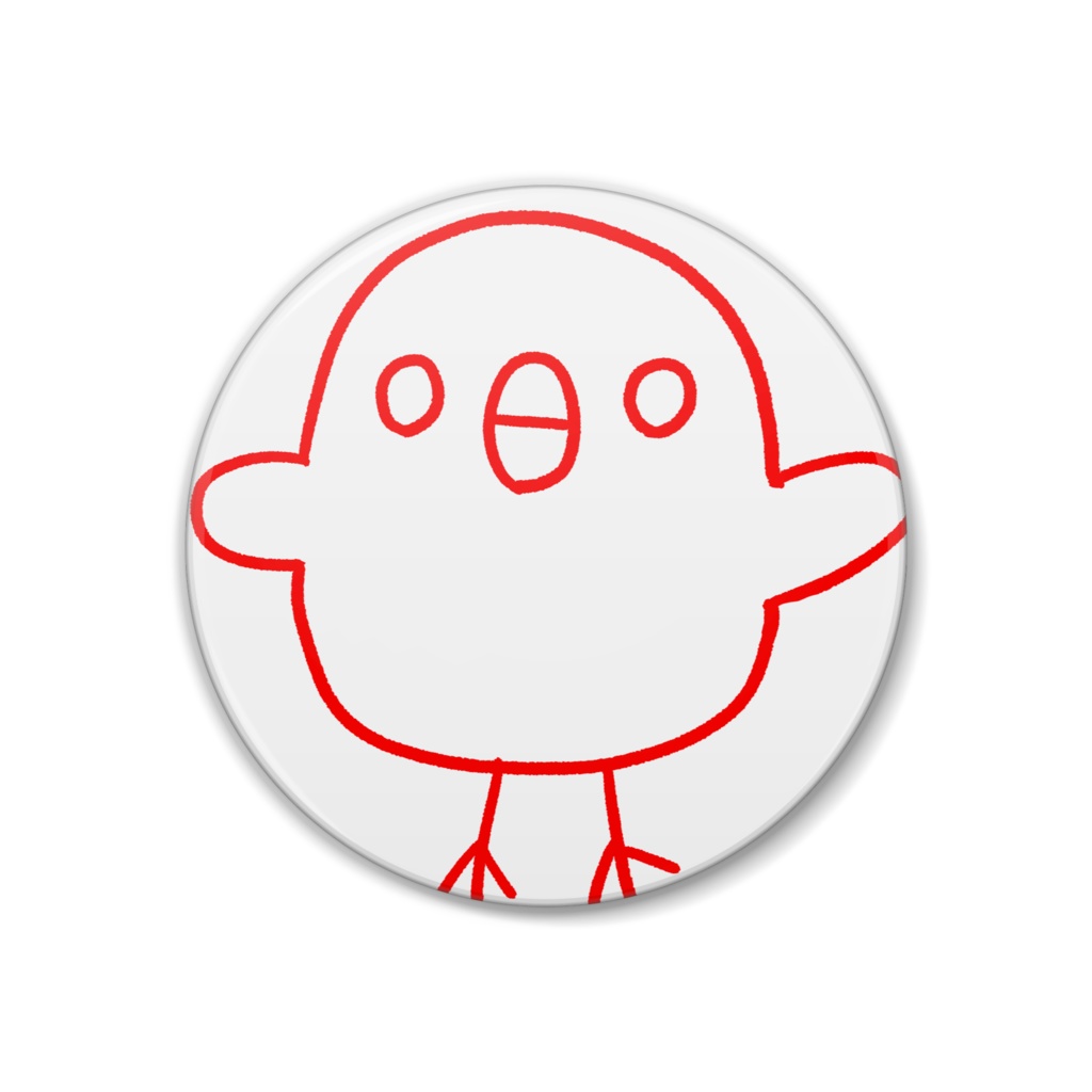 くうは❗鳥アイコン缶バッジ