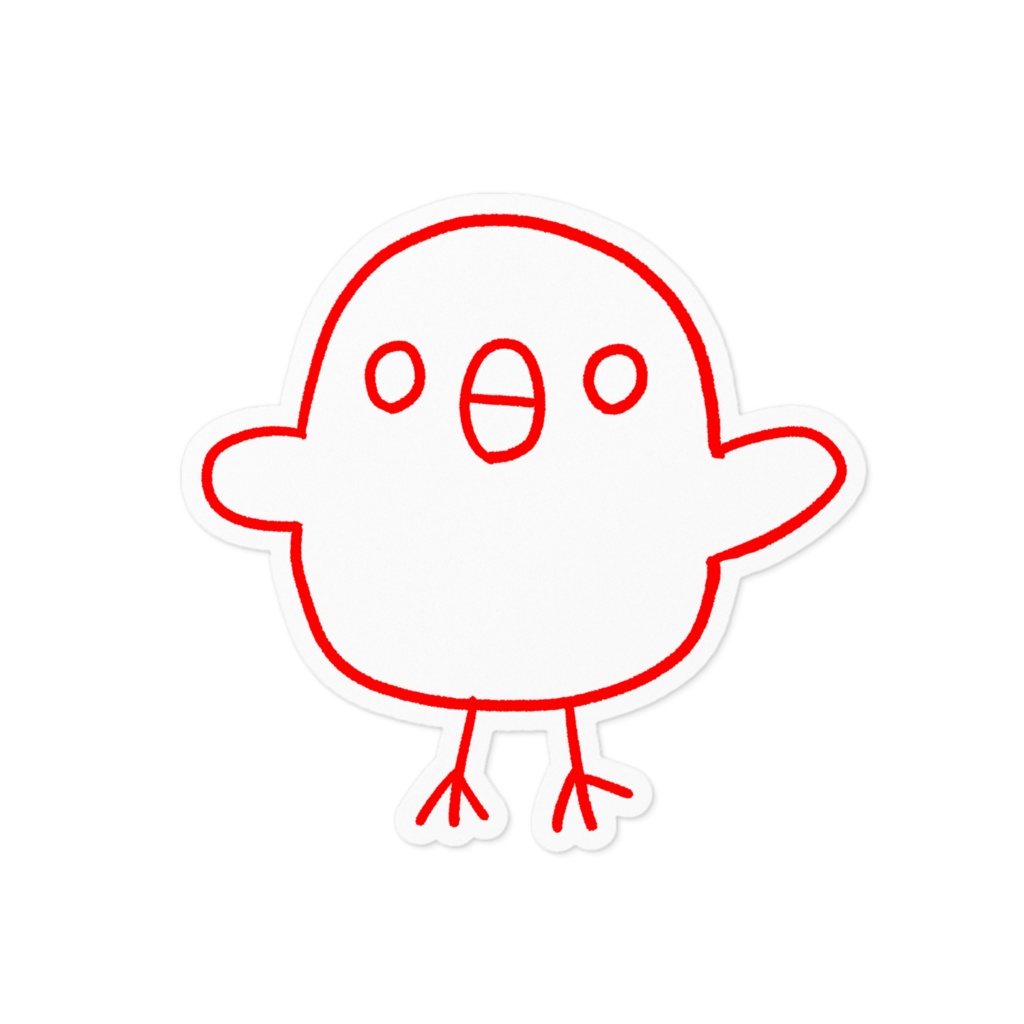 くうは❗鳥アイコンステッカー