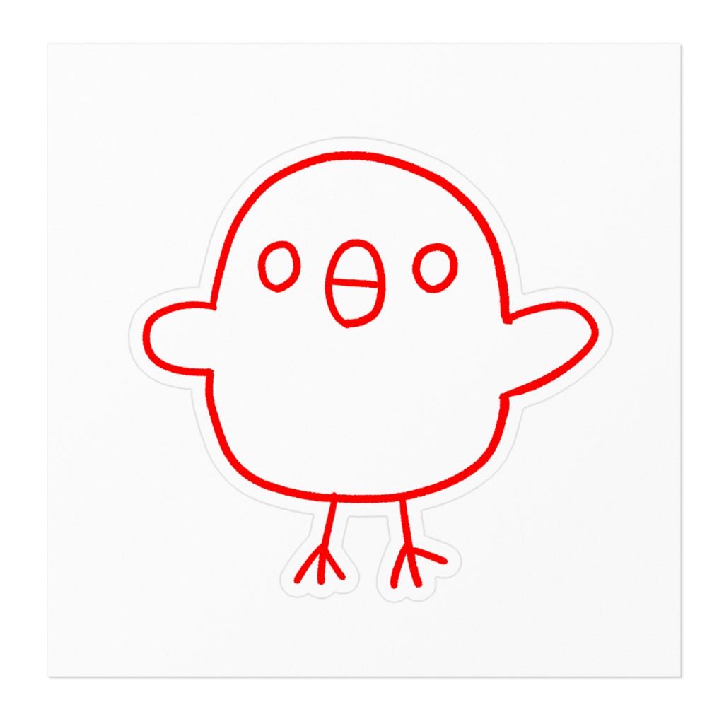 くうは❗鳥アイコンステッカー