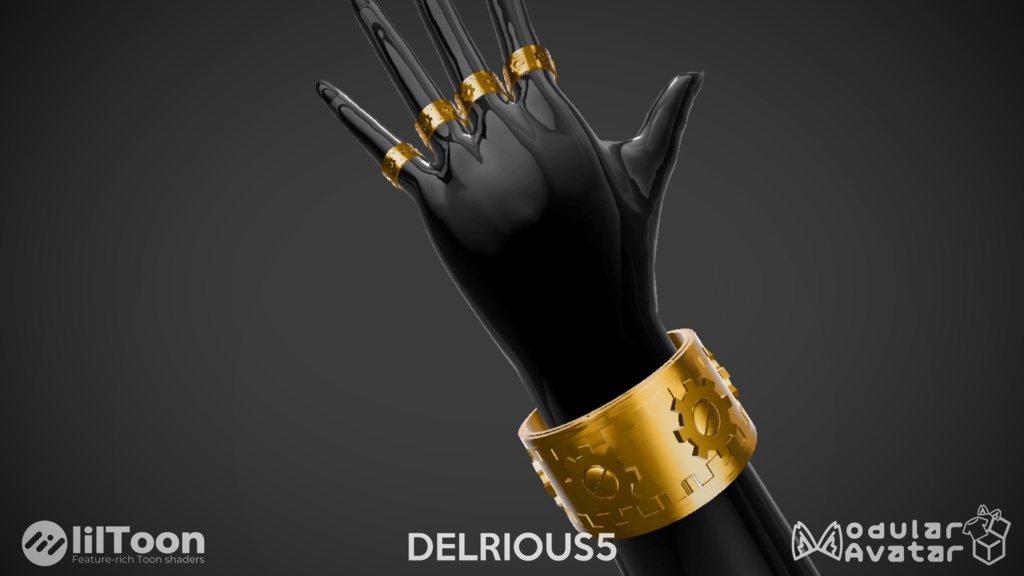 【MA互換】Gears Of Time アクセサリーセット - 【14アバター対応】(VRChat想定)