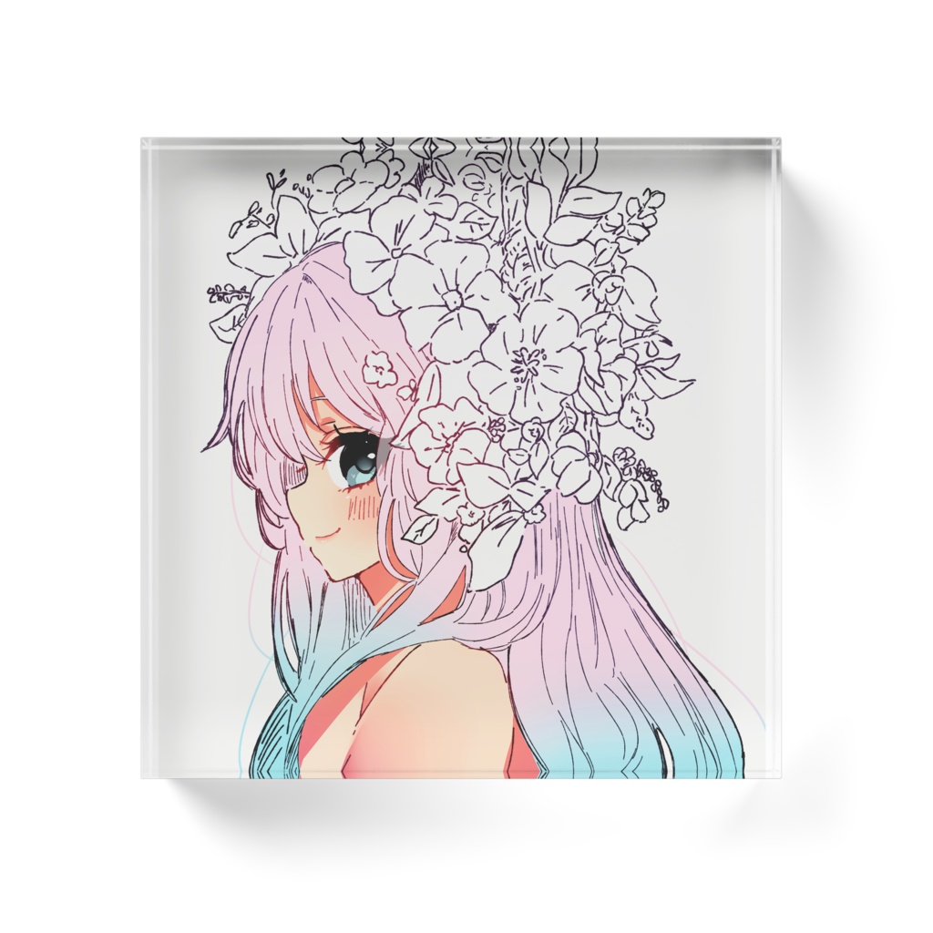【BOOTH限定】花冠アクリルブロック