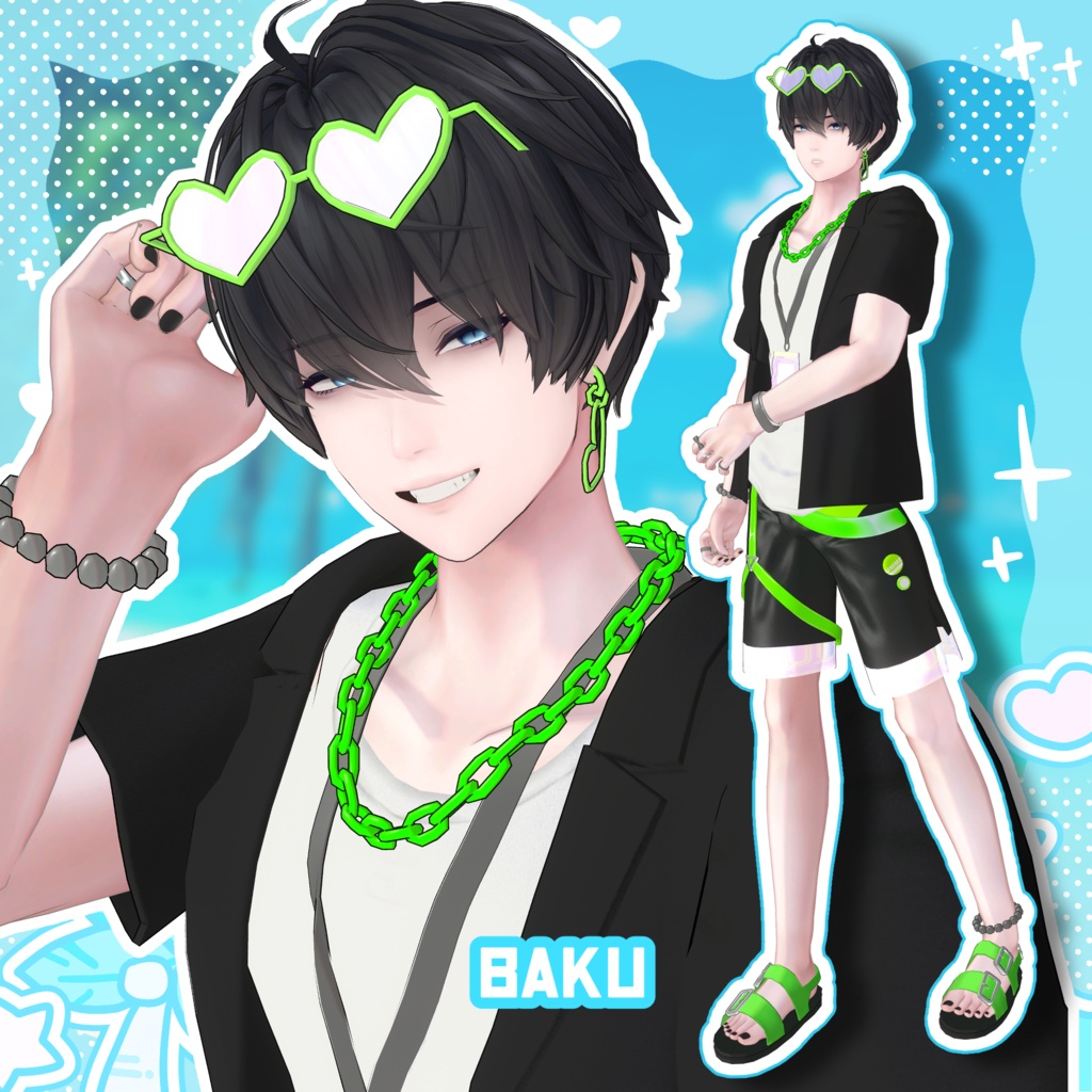 ✨️セール中✨️ごきげん!バカンススイムウェア【複数アバター対応】