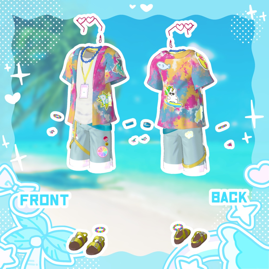 ✨️セール中✨️ごきげん!バカンススイムウェア【複数アバター対応】
