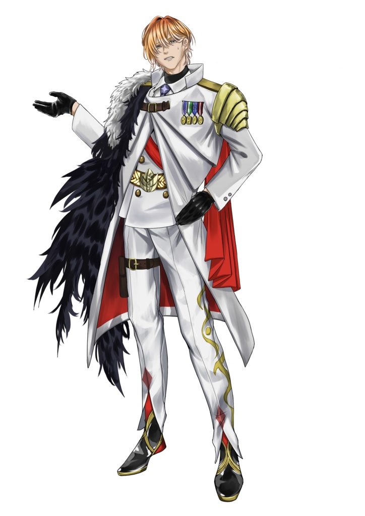 男性立ち絵素材 騎士・貴族風男性