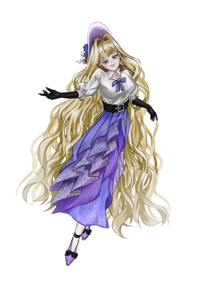 童顔女性 お嬢様立ち絵