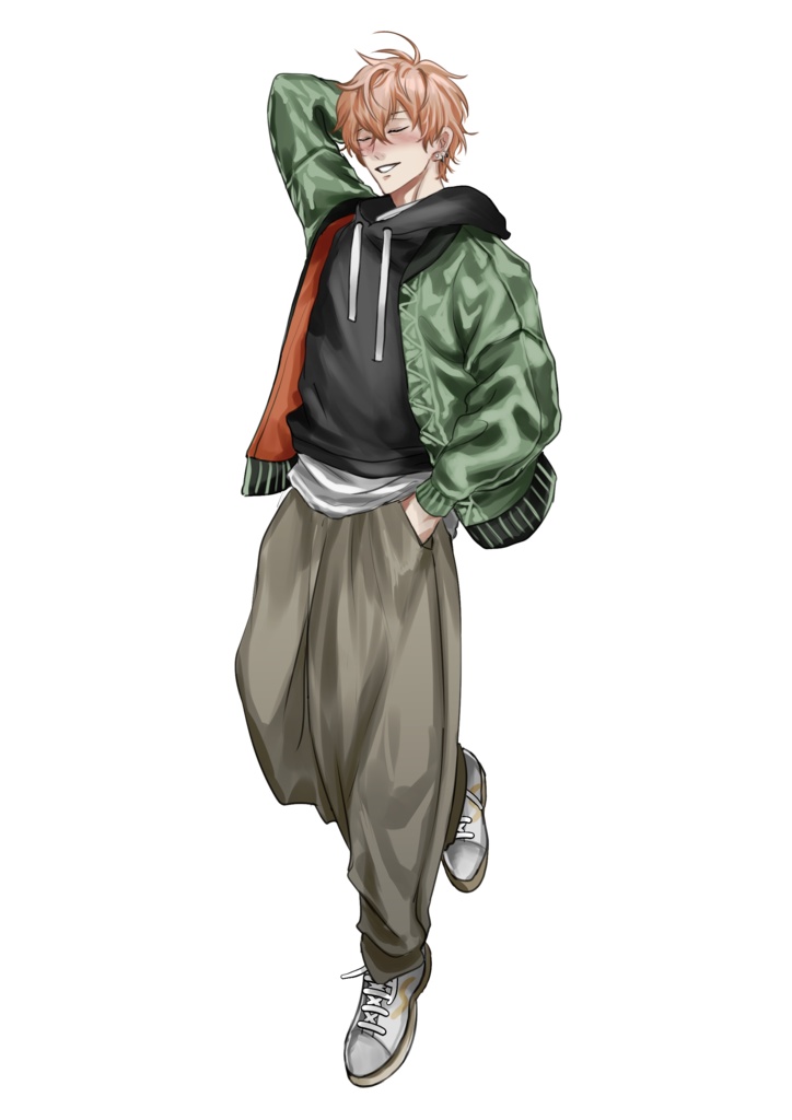 男性立ち絵 髪色4色セット