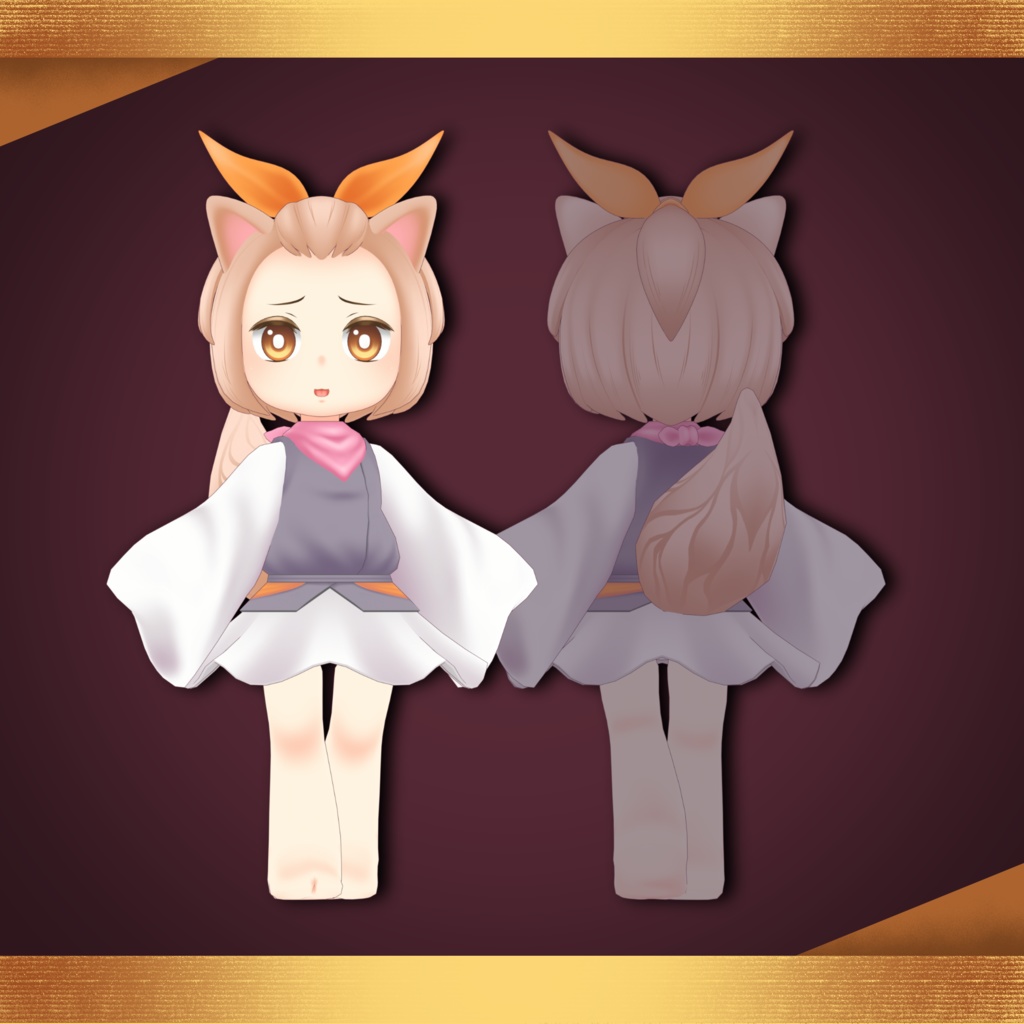 【無料】【 3Dモデル 】 灰流うらら