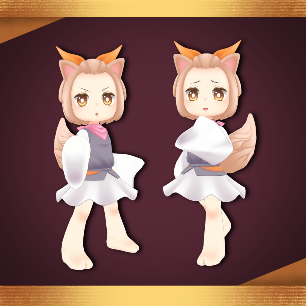 【無料】【 3Dモデル 】 灰流うらら