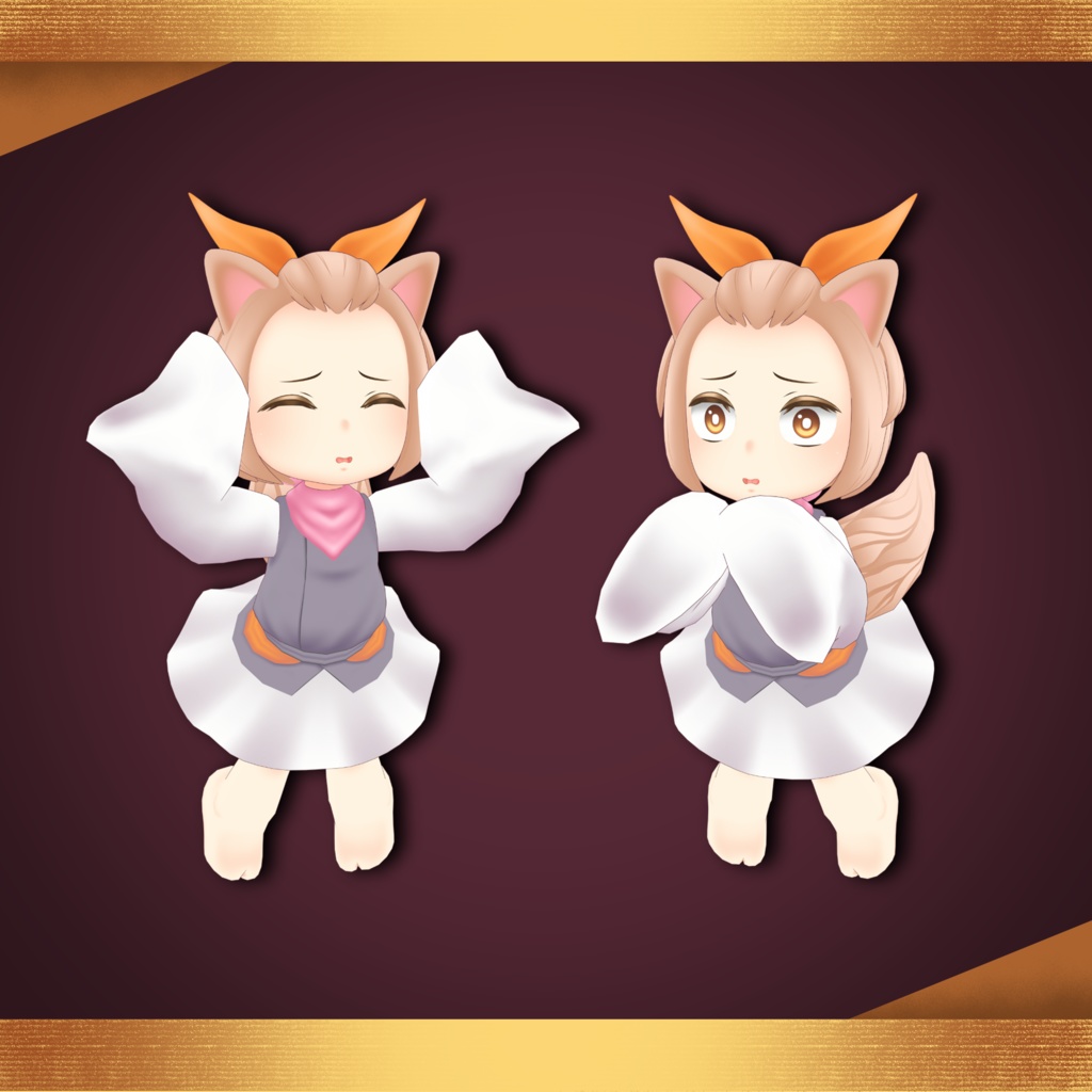 【無料】【 3Dモデル 】 灰流うらら