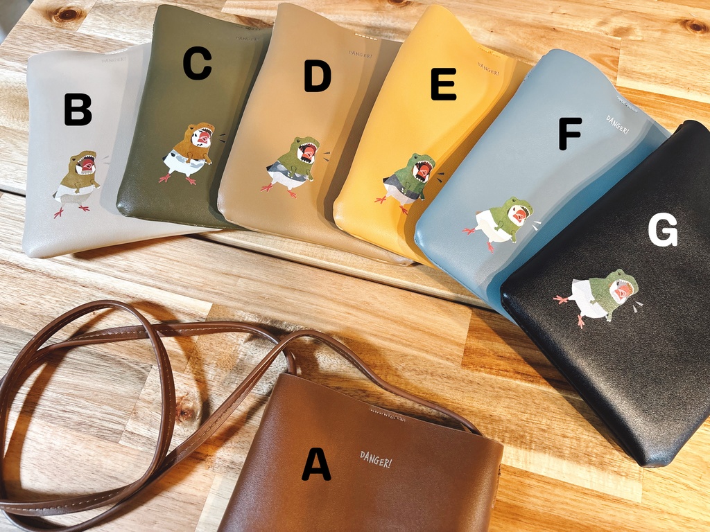 恐竜文鳥合皮ショルダーバッグ※完売次第受注