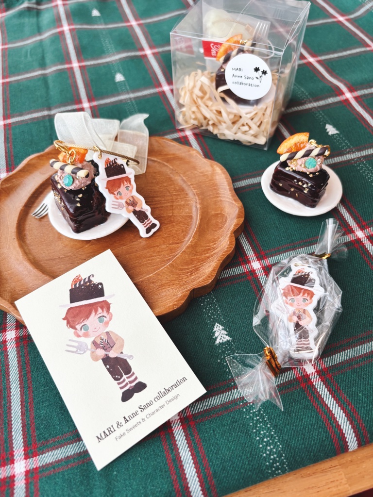 オランジットの男の子　フェイクスイーツキーホルダー