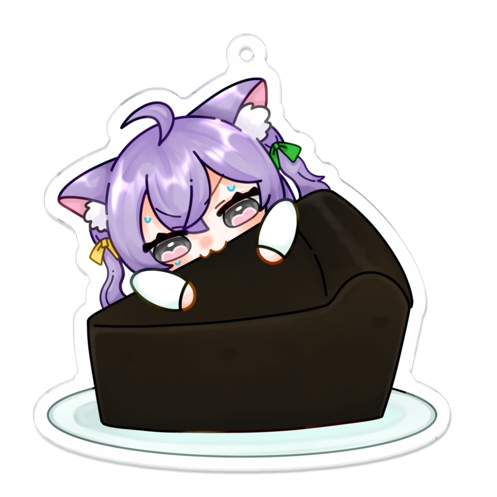 2025采芽なこ生誕グッズ_黒焦げアクキー