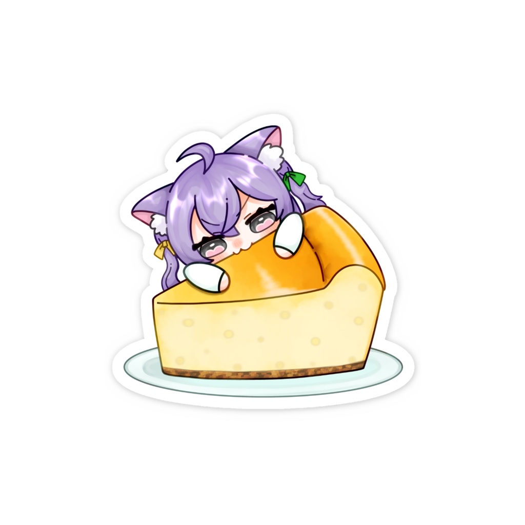 2025采芽なこ生誕グッズ_チーズケーキステッカー