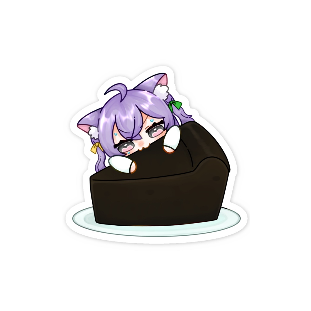 2025采芽なこ生誕グッズ_黒焦げステッカー