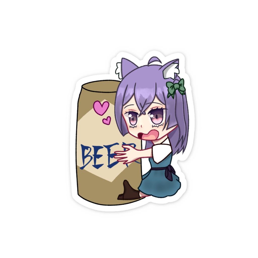 2025采芽なこ生誕グッズ_酒ステッカー