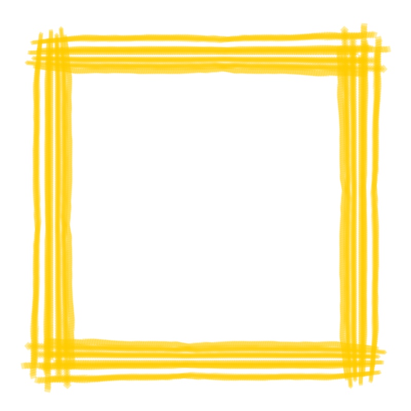 【枠素材】筆ライン