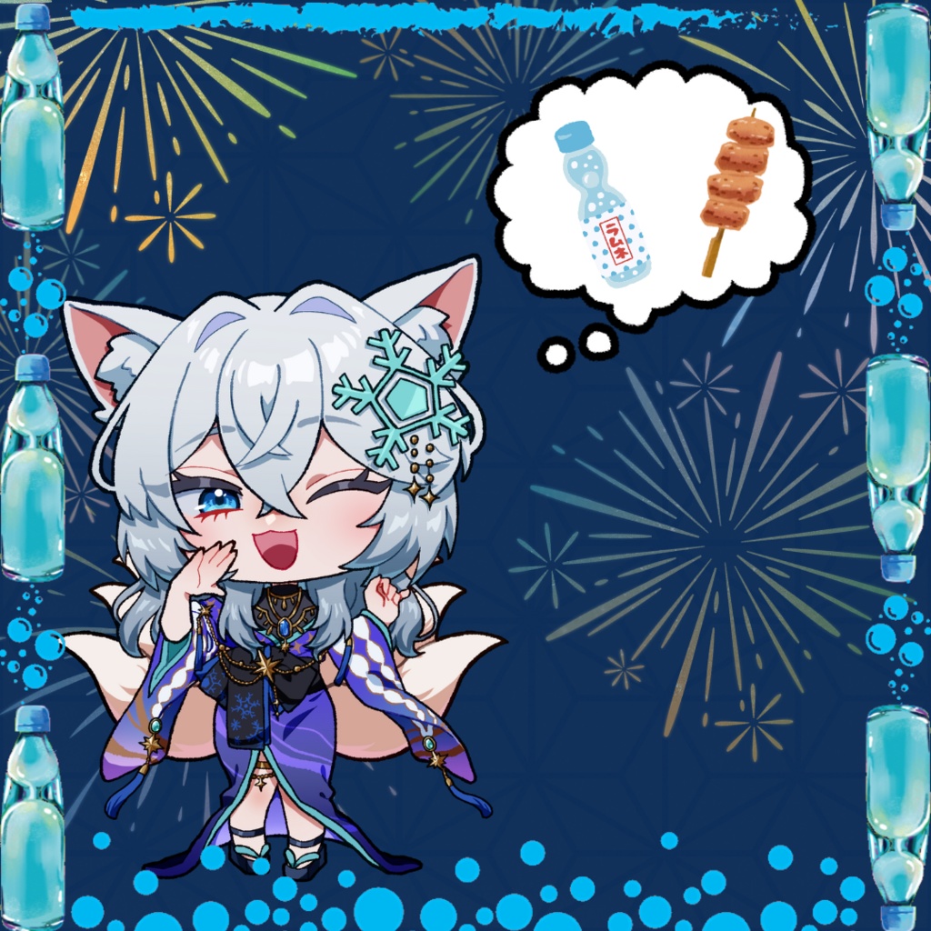 夏！ラムネサムネ素材