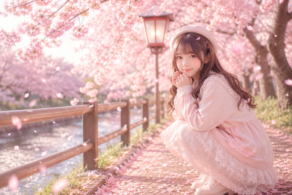 桜舞い散る