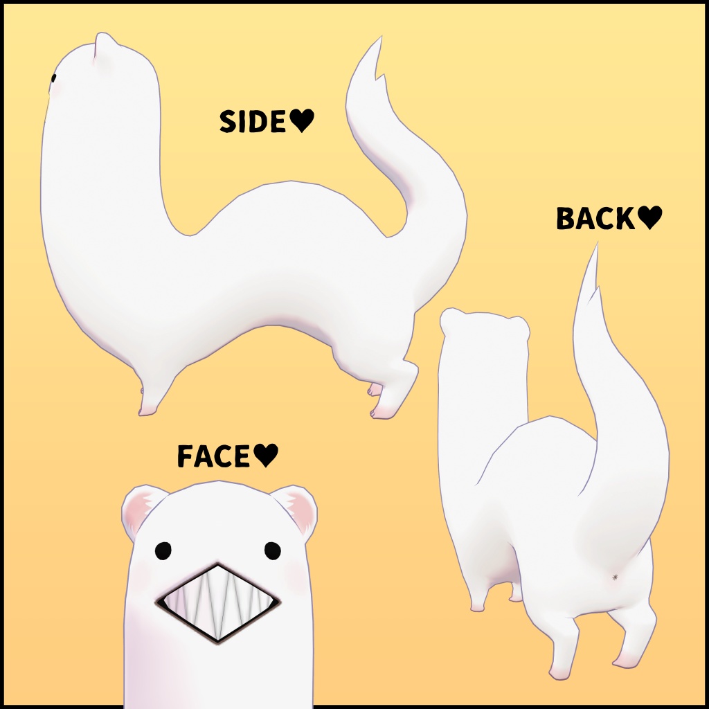 ニョロイタチ / オリジナル3Dモデル