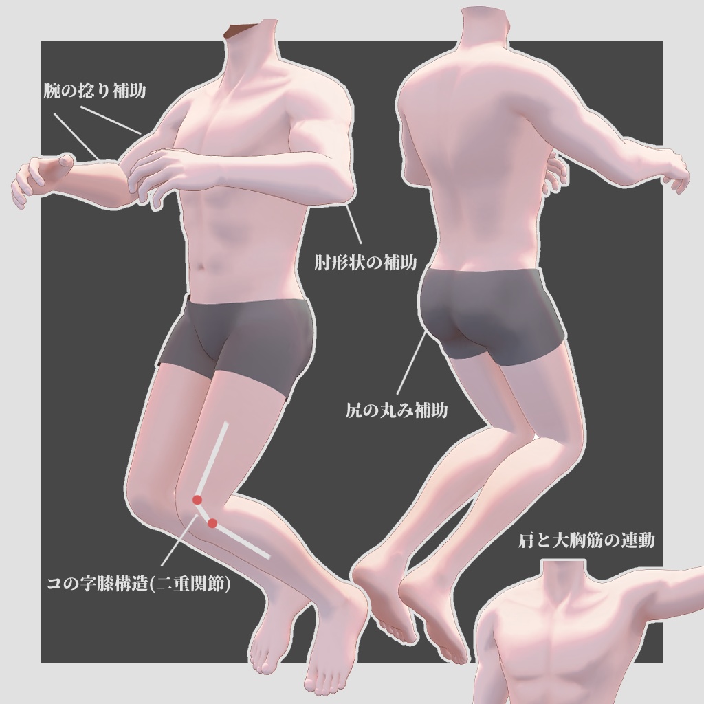 DuCBody / VRChat向け男性素体