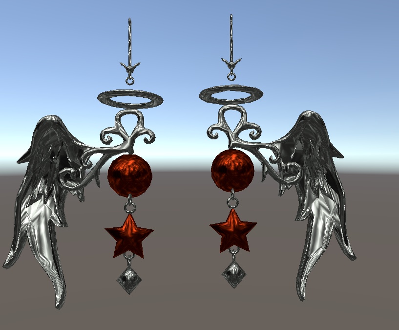 。゚+Angel Earring+゚。 【VRC想定】