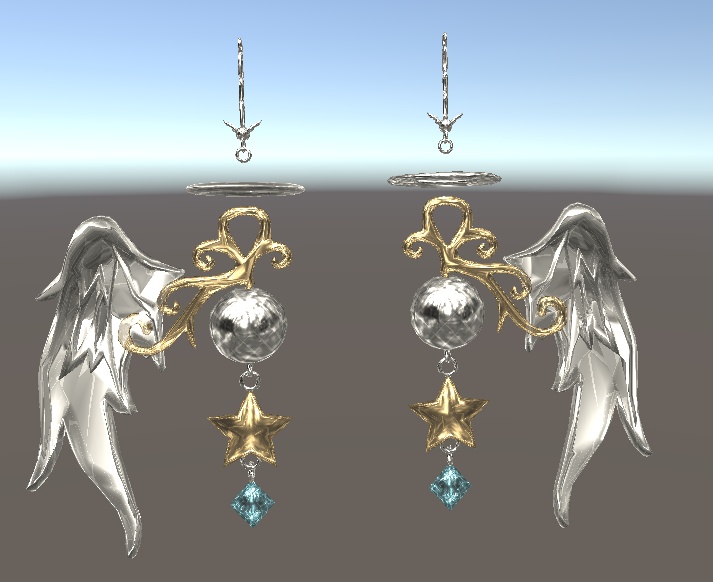 。゚+Angel Earring+゚。 【VRC想定】