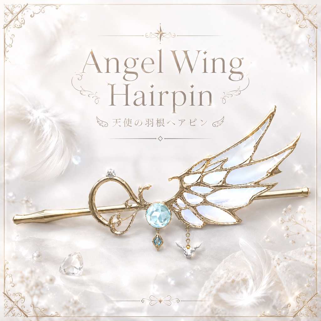｡ﾟ+Angel Wing Hairpin+ﾟ。【天使ヘアピン】【MA対応】