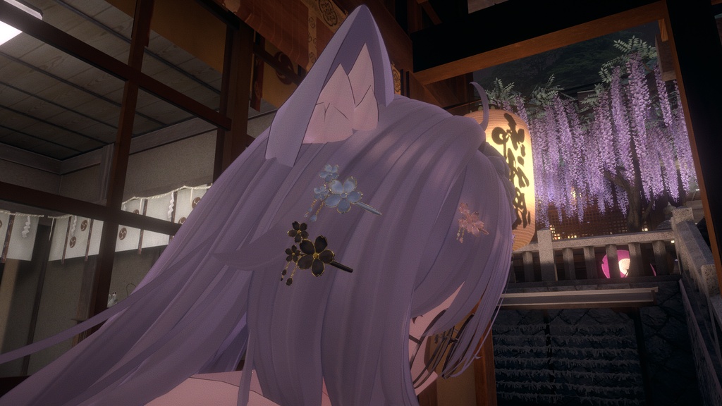 桜のヘアピン - cherry blossom hairpin -【無料】【Modular Avatar対応/UnlitWF Shader】