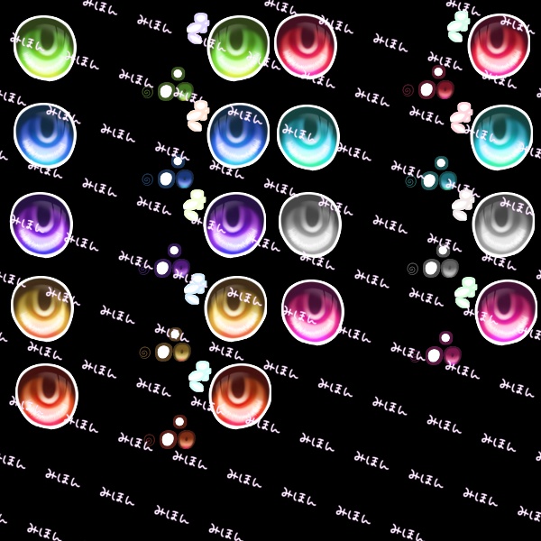 【3アバター対応】stare eyes texture+make