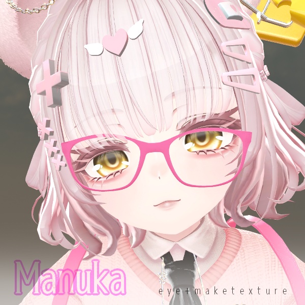【3アバター対応】stare eyes texture+make
