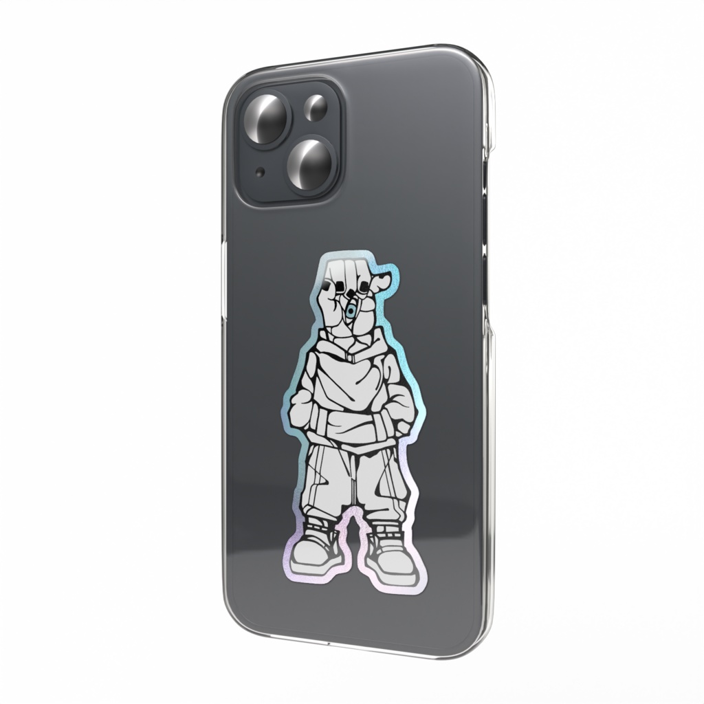 ASCEL テメエくん(完全体) オーロラスマホステッカー