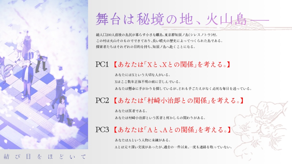 結び目をほどいて【クトゥルフ神話TRPG】SPLL:E108660