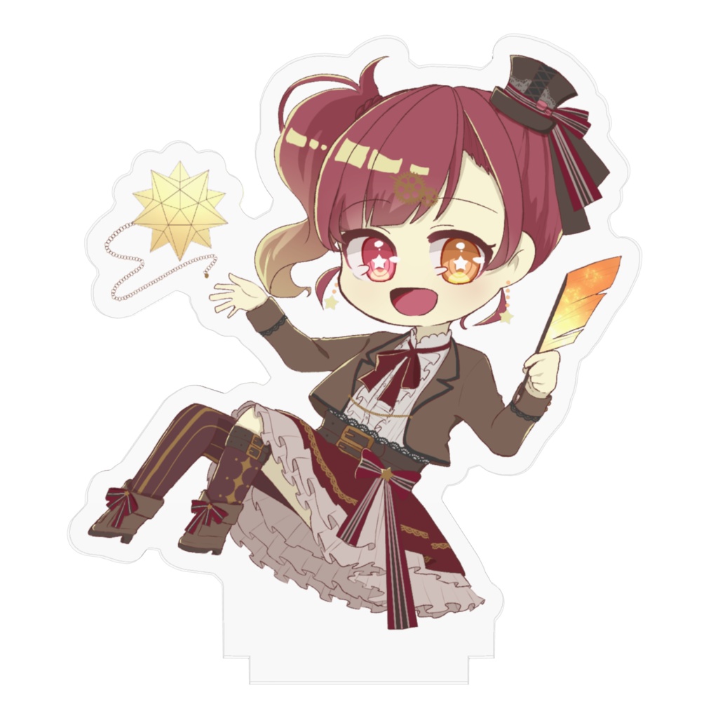 柏原るく。アクリルフィギュア