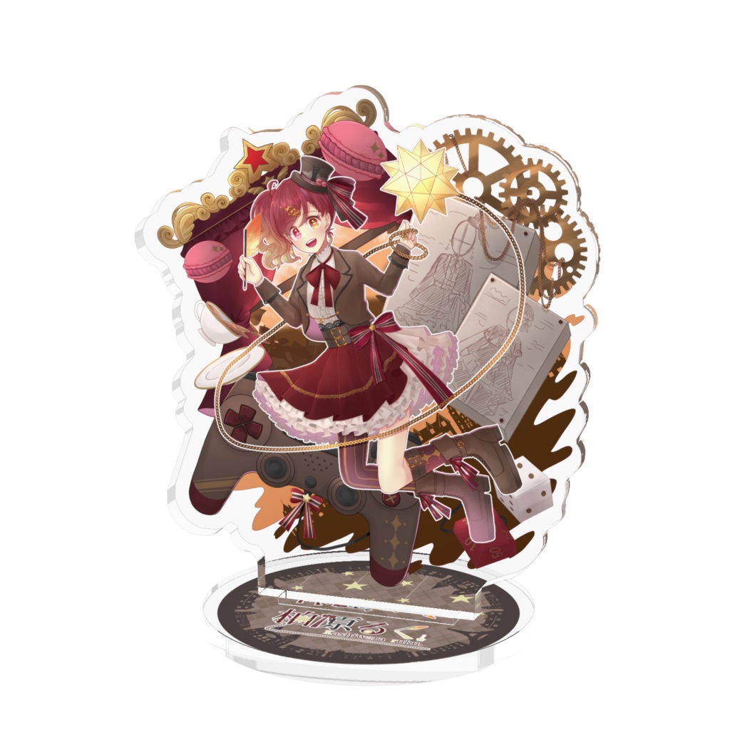 柏原るく。キービジュアルアクリルスタンド