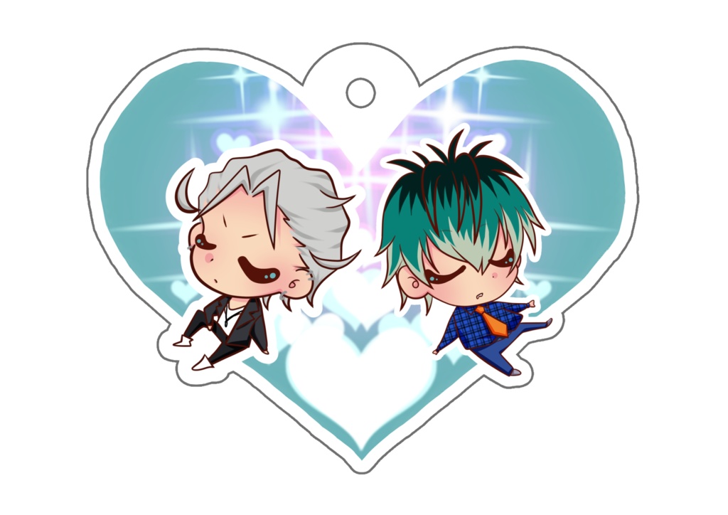 さまささアクリルキーホルダー