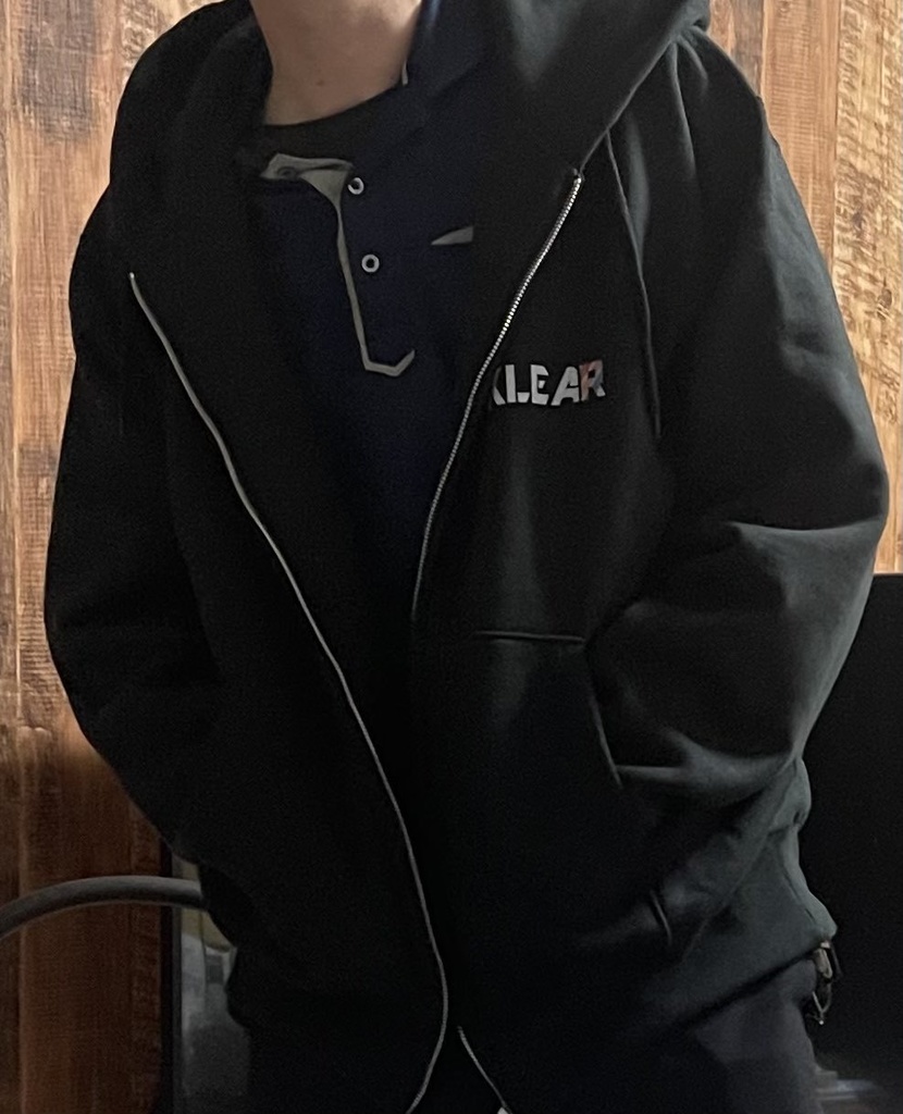 team KLEAR ジップアップパーカー