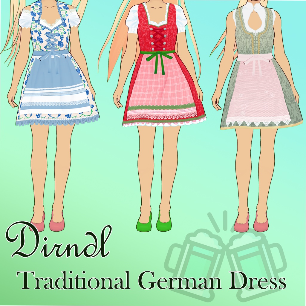 【VRoid】 Dirndl - Traditional German Dress