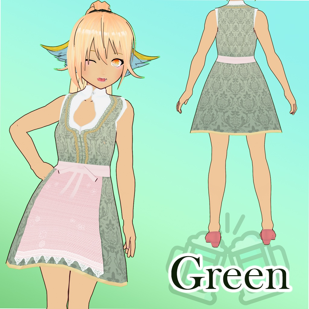 【VRoid】 Dirndl - Traditional German Dress