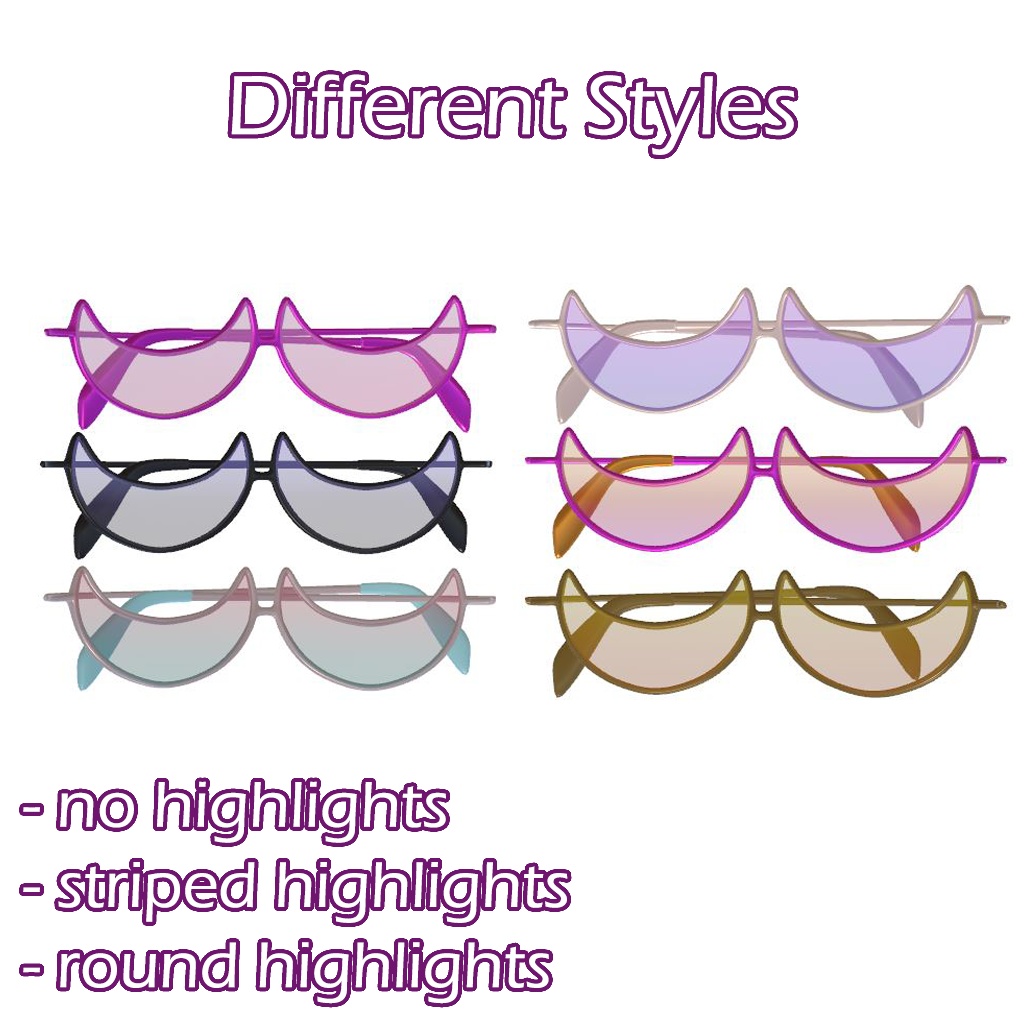 【VRChat】Moon Shaped Sunglasses / 月光サングラス