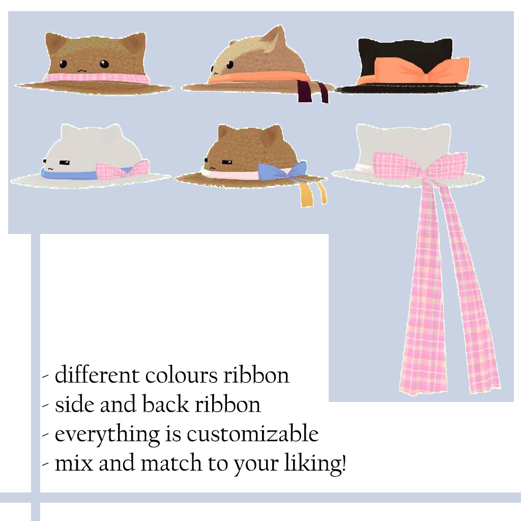 【ChilloutVR】【VRChat】Cat Strawhat /猫の麦わら帽子【Mishe】