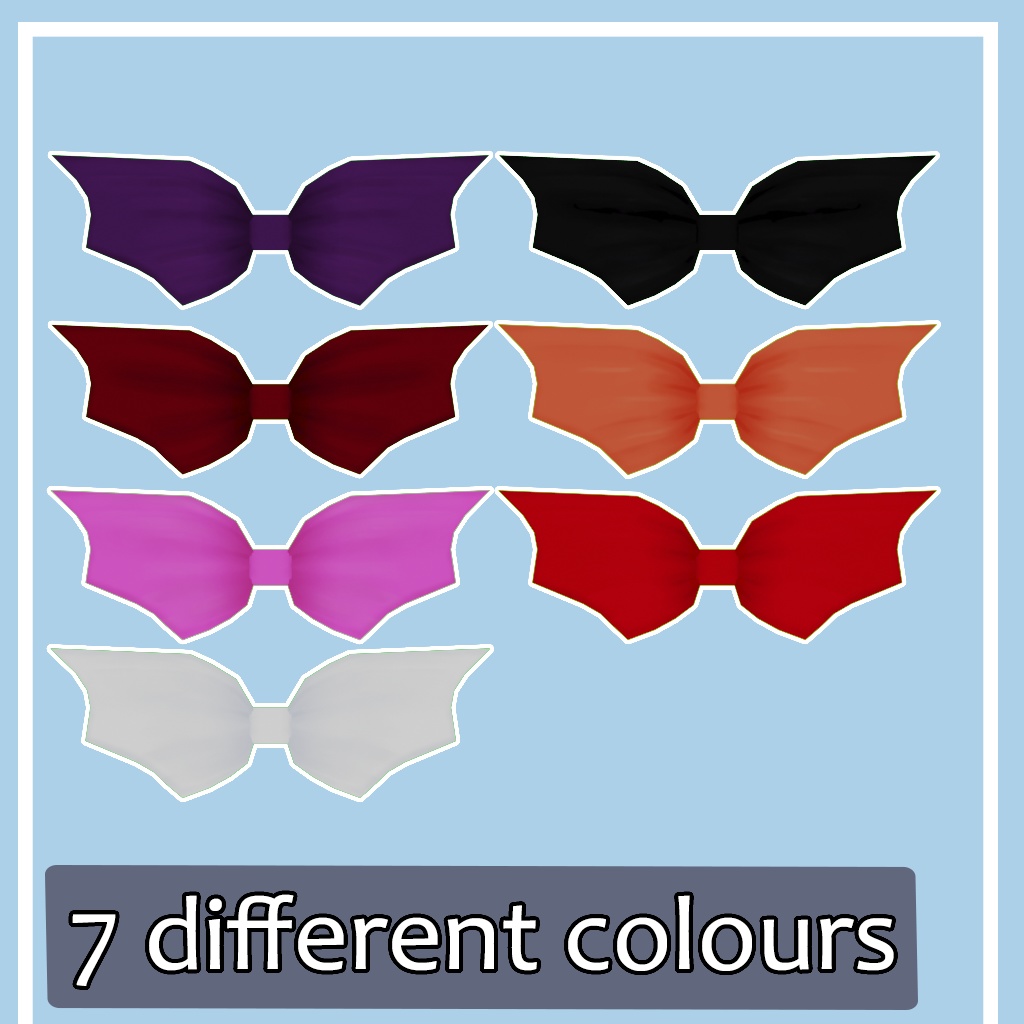 【VRChat】【ChilloutVR】Bat Hairpin Halloween/ コウモリのかんざし ハロウィン