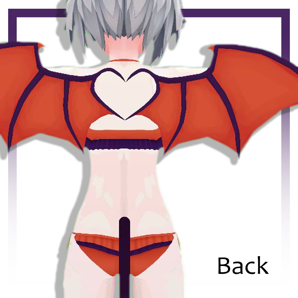 【VRChat】【ChilloutVR】Bikini for Mishe / ミシェのハロウィンビキニ