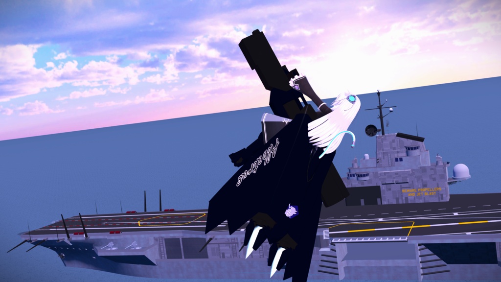 【量産型のらきゃっとぷらす用装備】試製飛行装備Albatrus &回転弾種切替型光束照射装置Lævateinn