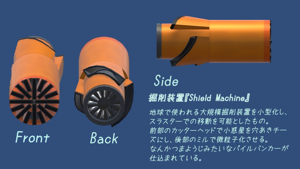 【量産型のらきゃっとぷらす用装備】資源回収用装備 workerBee