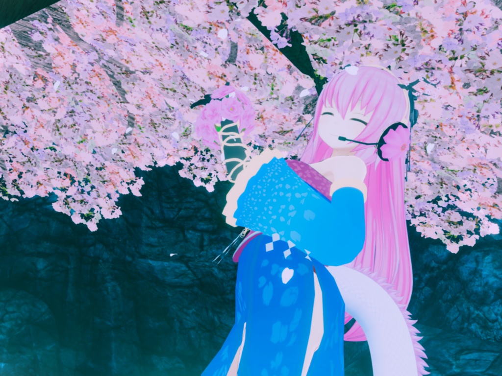 【量産型のらきゃっとぷらす用衣装】偶像龍姫 -Cherry blossom-