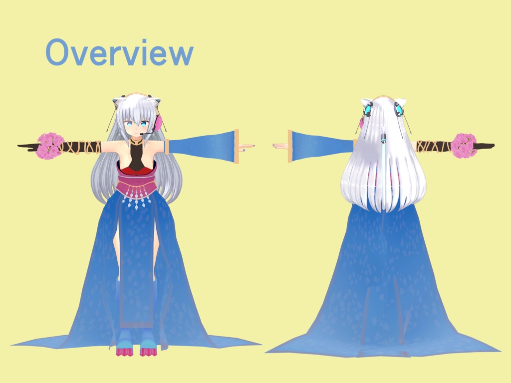 【量産型のらきゃっとぷらす用衣装】偶像龍姫 -Cherry blossom-