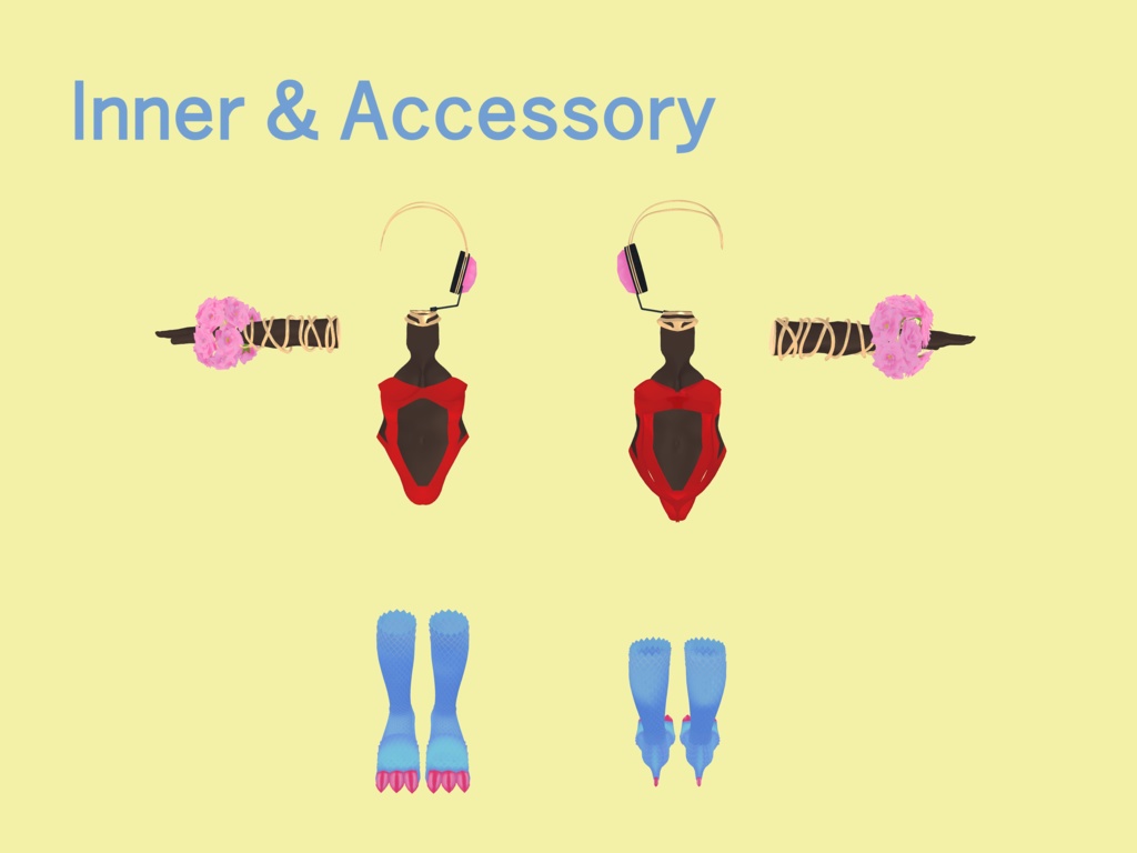 【オリジナル3Dモデル「猫山宙(ねこやま そら)」用衣装】偶像龍姫-cherry blossom-